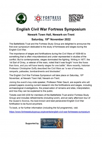 English Civil War Fortresses Symposium