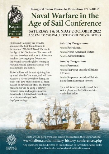 Inaugural ‘From Reason to Revolution 1721-1815’ Naval Warfare in the Age of Sail Conference