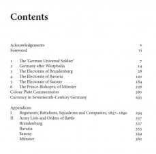 Wars and Soldiers in the Early Reign of Louis XIV Volume 7 Part 1 : Armies of the German States 1655-1690 - click to enlarge Wars and Soldiers in the Early Reign of Louis XIV Volume 7 Part 1 : Armies of the German States 1655-1690