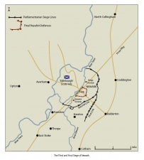 Royalist Newark, 1642-1646 : Sieges and Siege Works - click to enlarge Royalist Newark, 1642-1646 : Sieges and Siege Works