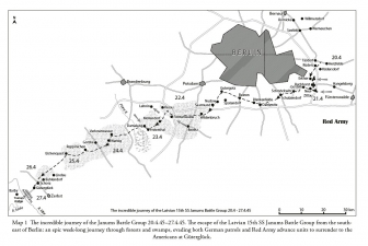 Escape from Berlin : The Incredible Journey of the Latvian 15th SS Janums Battle Group April 1945 - click to enlarge Escape from Berlin : The Incredible Journey of the Latvian 15th SS Janums Battle Group April 1945