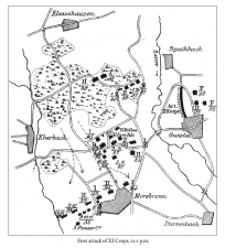 The Battle of Woerth August 6th 1870 - click to enlarge The Battle of Woerth August 6th 1870