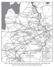 Operation Bagration : 23 June-29 August 1944. The Rout of the German Forces in Belorussia - click to enlarge Operation Bagration : 23 June-29 August 1944. The Rout of the German Forces in Belorussia
