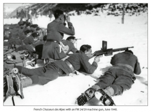 The Italian Army in the Battle of the Alps 1940 - click to enlarge The Italian Army in the Battle of the Alps 1940