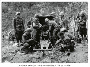 The Italian Army in the Battle of the Alps 1940 - click to enlarge The Italian Army in the Battle of the Alps 1940