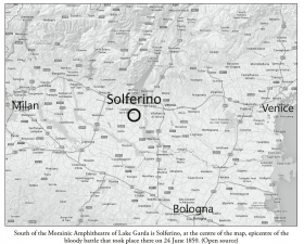 Decision in Lombardy : The Battle of Solferino, 24 June 1859 - click to enlarge Decision in Lombardy : The Battle of Solferino, 24 June 1859
