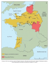 English Armies in France during the Hundred Years' War, 1337-1453 : 'a very bellicose people...' - click to enlarge English Armies in France during the Hundred Years' War, 1337-1453 : 'a very bellicose people...'