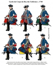 The French Army in the War of the Austrian Succession 1740-1748 Volume 1 : General Command and Organisation, Maison du Roi, Uniforms, and Colours