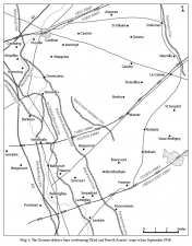 From the Hindenburg to the Hermann : British Third and Fourth Armies Operations; 27 September to 16 October 1918 - click to enlarge From the Hindenburg to the Hermann : British Third and Fourth Armies Operations; 27 September to 16 October 1918