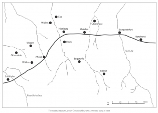 The Campaigns of Bernhard von Saxe-Weimar 1631-1639 - click to enlarge The Campaigns of Bernhard von Saxe-Weimar 1631-1639