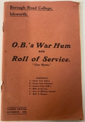 O.B.’s War Hum and Roll of Service : “Una Mente.” O.B.’s War Hum and Roll of Service : “Una Mente.”