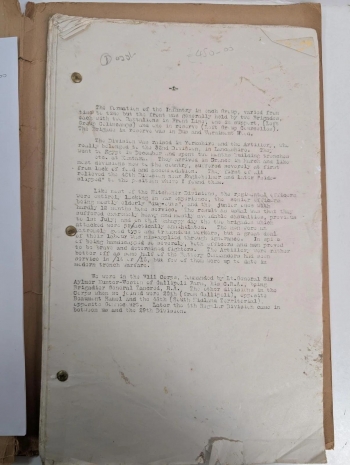 Original First World War Carbon Typescript Diary – Commanding Officer, 169th Brigade Royal Field Artillery, 31st Division – Battle of the Somme 1916 Original First World War Carbon Typescript Diary – Commanding Officer, 169th Brigade Royal Field Artillery, 31st Division – Battle of the Somme 1916
