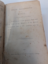 From Manifesto to Trial : A full history of the Jameson Raid and the Trial of the Members of the Reform Committee and of Dr. Jameson and his Staff - click to enlarge From Manifesto to Trial : A full history of the Jameson Raid and the Trial of the Members of the Reform Committee and of Dr. Jameson and his Staff
