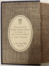L.C.C. Record of Service in the Great War 1914–18 by Members of the Council’s Staff - click to enlarge L.C.C. Record of Service in the Great War 1914–18 by Members of the Council’s Staff