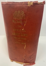 The Official Army List : For the Quarter Ending 31st March, 1906 - click to enlarge The Official Army List : For the Quarter Ending 31st March, 1906