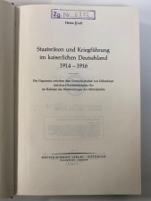 Staatsrason und Kriegfuhrung im kaiserlichen Deutschland 1914–1916 : Der Gegensatz zwischen dem Generalstabschef von Falkenhayn und dem Oberbefehlshaber Ost im Rahmen des Bündniskrieges der Mittelmächte - click to enlarge Staatsrason und Kriegfuhrung im kaiserlichen Deutschland 1914–1916 : Der Gegensatz zwischen dem Generalstabschef von Falkenhayn und dem Oberbefehlshaber Ost im Rahmen des Bündniskrieges der Mittelmächte