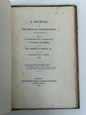 A Journal of the Siege of Lathom House, in Lancashire, : Defended by Charlotte de la Tremouille, Countess of Derby, Against Sir Thomas Fairfax, Kt. and Other Parliamentarian Officers, 1644 - click to enlarge A Journal of the Siege of Lathom House, in Lancashire, : Defended by Charlotte de la Tremouille, Countess of Derby, Against Sir Thomas Fairfax, Kt. and Other Parliamentarian Officers, 1644