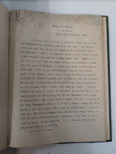 Typescript Letters from France, June-October 1915 - click to enlarge Typescript Letters from France, June-October 1915