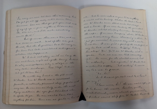 Manuscript Memoir of Service in the Great War with 278th Battery, 55th Division, and Royal Tank Regiment Service, 1939-40 - click to enlarge Manuscript Memoir of Service in the Great War with 278th Battery, 55th Division, and Royal Tank Regiment Service, 1939-40