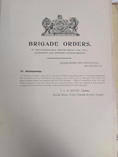 WW1 Tyneside Scottish Brigade Orders Archive 1915-16 - click to enlarge WW1 Tyneside Scottish Brigade Orders Archive 1915-16