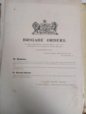 WW1 Tyneside Scottish Brigade Orders Archive 1915-16 - click to enlarge WW1 Tyneside Scottish Brigade Orders Archive 1915-16