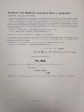 WW1 Tyneside Scottish Brigade Orders Archive 1915-16 - click to enlarge WW1 Tyneside Scottish Brigade Orders Archive 1915-16