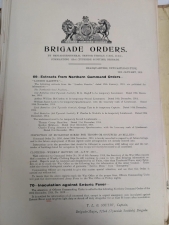 WW1 Tyneside Scottish Brigade Orders Archive 1915-16 - click to enlarge WW1 Tyneside Scottish Brigade Orders Archive 1915-16