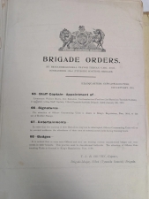 WW1 Tyneside Scottish Brigade Orders Archive 1915-16 - click to enlarge WW1 Tyneside Scottish Brigade Orders Archive 1915-16