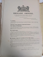 WW1 Tyneside Scottish Brigade Orders Archive 1915-16 - click to enlarge WW1 Tyneside Scottish Brigade Orders Archive 1915-16