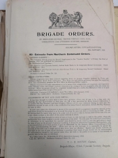 WW1 Tyneside Scottish Brigade Orders Archive 1915-16 - click to enlarge WW1 Tyneside Scottish Brigade Orders Archive 1915-16