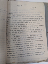 Arthur Dean: Typescript Copies of First World War Letters, 1916–1917 : 82nd Field Company, Royal Engineers; approximately 100 sheets - click to enlarge Arthur Dean: Typescript Copies of First World War Letters, 1916–1917 : 82nd Field Company, Royal Engineers; approximately 100 sheets