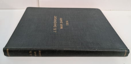 J. S. Davenport War Diary 1914 : 1st Battalion, Bedfordshire Regiment, August–November 1914 - click to enlarge J. S. Davenport War Diary 1914 : 1st Battalion, Bedfordshire Regiment, August–November 1914