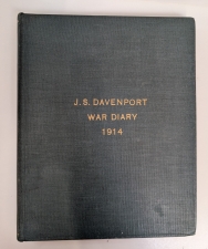 J. S. Davenport War Diary 1914 : 1st Battalion, Bedfordshire Regiment, August–November 1914 - click to enlarge J. S. Davenport War Diary 1914 : 1st Battalion, Bedfordshire Regiment, August–November 1914