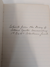 Captain Guy William Egerton: Letters from the Western Front : Welsh Regiment correspondence, January–May 1915 - click to enlarge Captain Guy William Egerton: Letters from the Western Front : Welsh Regiment correspondence, January–May 1915